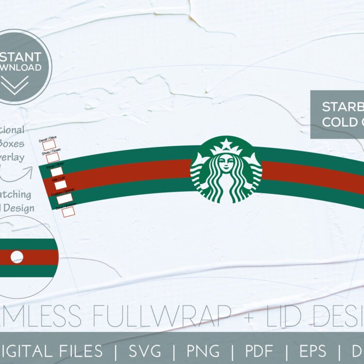 Starbucks Cold Cup Gucci Band