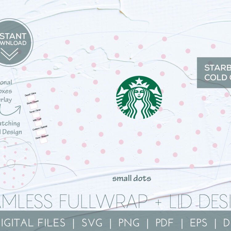 Starbucks Cold Cup 3 Polka Dots